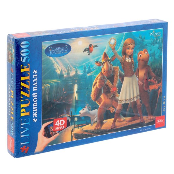 Пазл Hatber живой 4d-пазл Снежная Королева (500пз2_15889), 500 дет.