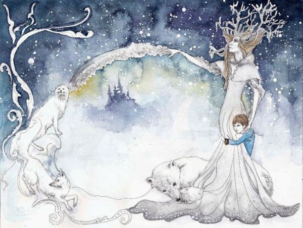 Самые красивые иллюстрации к снежной Королеве