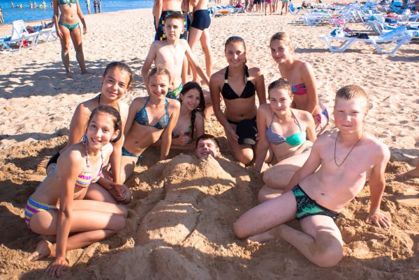Летний лагерь пляж