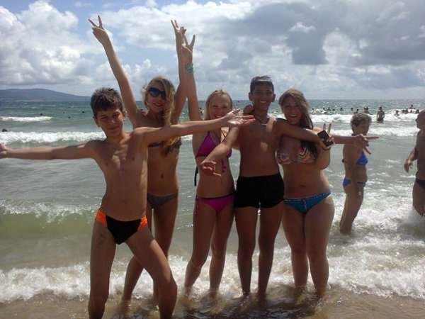 В лагере на пляже