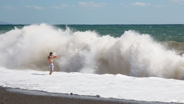 Самые большие волны на черном море