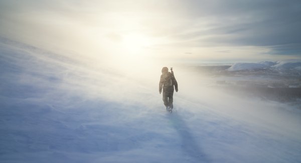 Одинокий Путник в горах