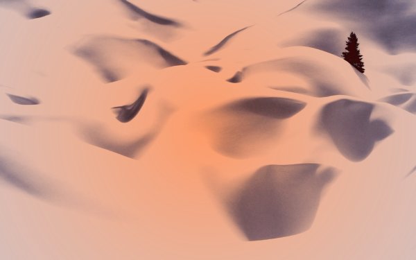 Снежные обои на стену