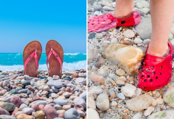 Пляжные тапочки для гальки