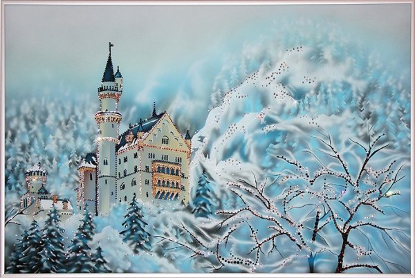 Сказочный дворец зимой