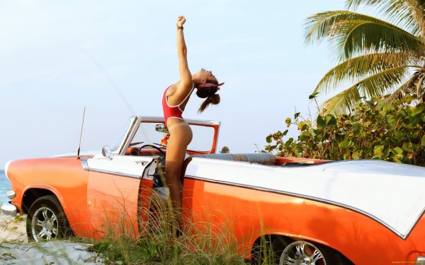 Куба девушки на пляже