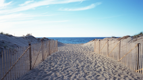 Забор на берегу моря