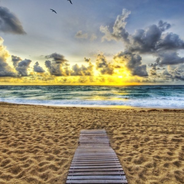 Задний фон пляж