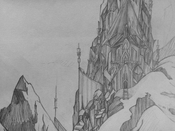 Замок снежной королевы раскраска