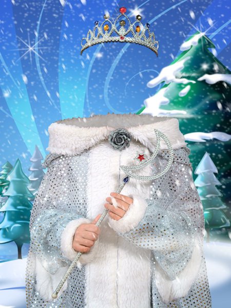 Новогодний фотомонтаж для детей