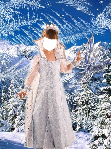 Зимние новогодние костюмы для фотомонтажа детские