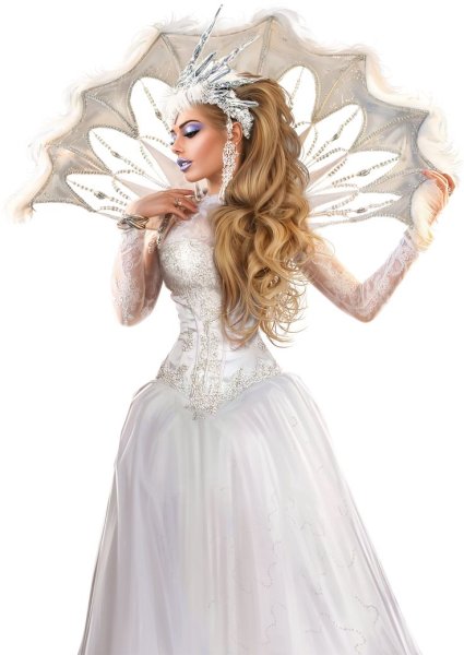 Снежная Королева на прозрачном фоне