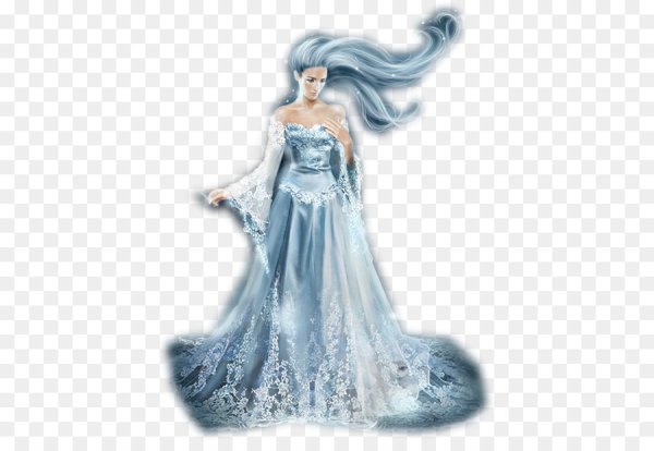 Снежная Королева на прозрачном фоне