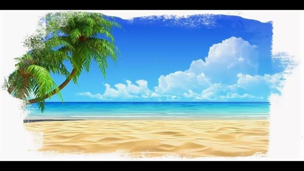 Море на прозрачном фоне