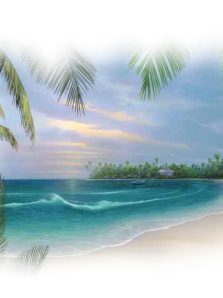 Пляж на прозрачном фоне