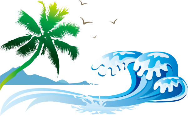 Пляж на прозрачном фоне