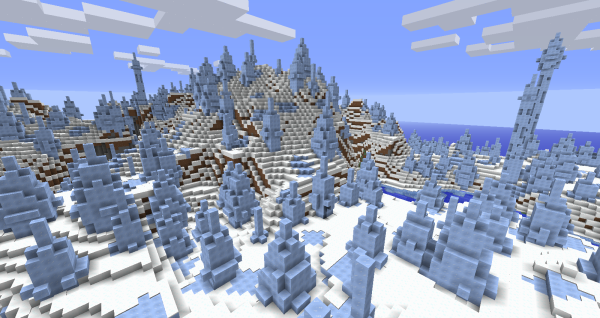 Ледяной лес майнкрафт