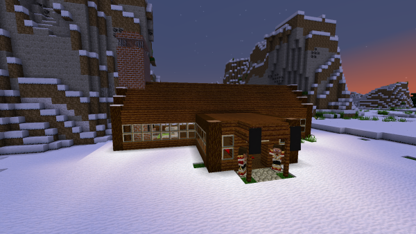 Дом в Снежном биоме майнкрафт