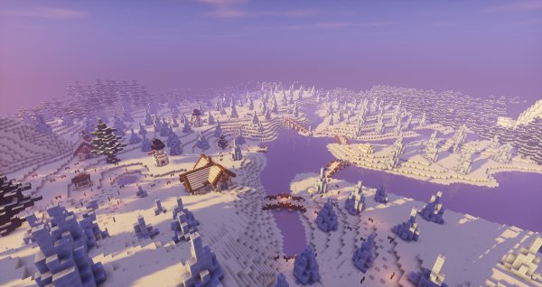 Зимний биом в майнкрафт