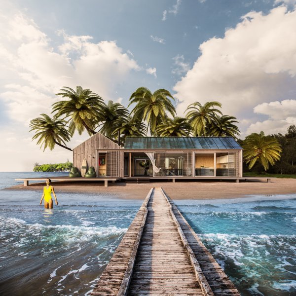 Домик на берегу моря