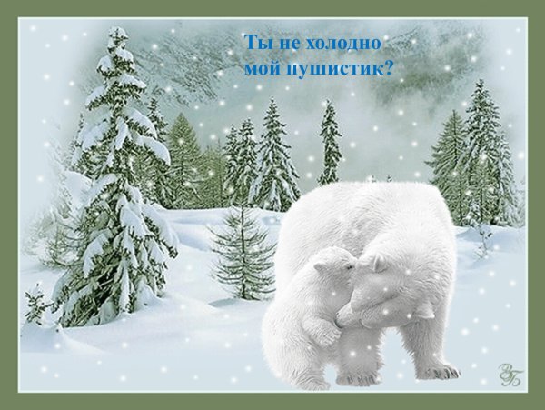 Анимация животных зимой