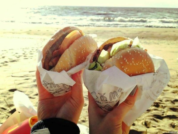 Море пляж еда