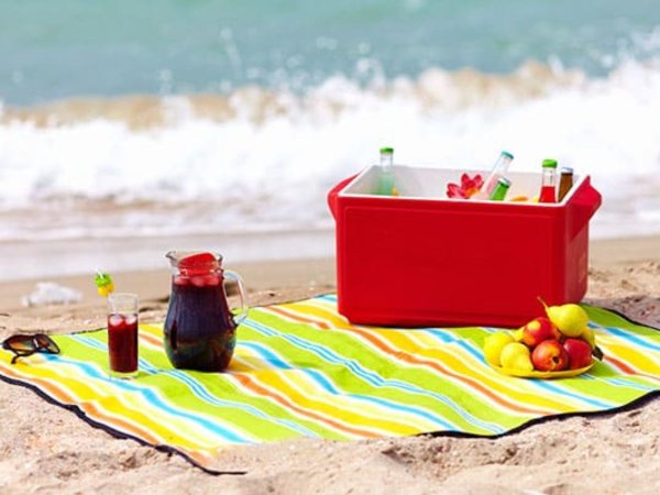 Термос на пляже