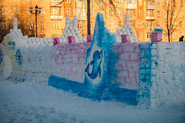 Крепость из снега своими руками