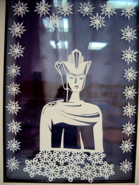 Снежная Королева на окно