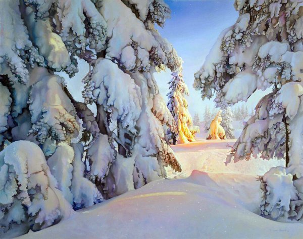 Художник Richard Mravik лес