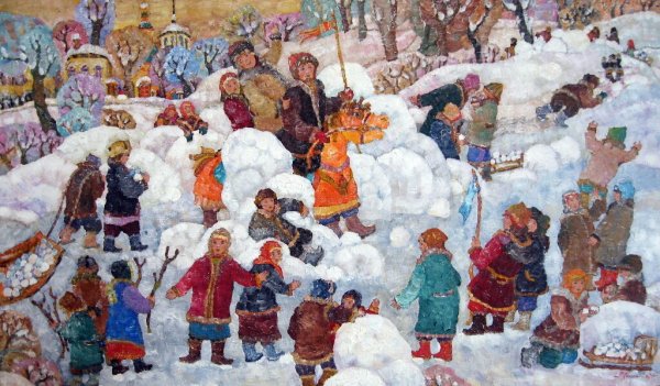 Игра взятие снежного городка на Руси