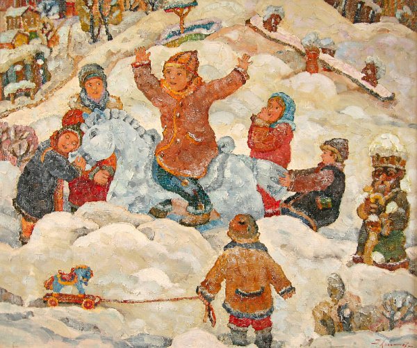 Игра взятие снежного городка на Руси