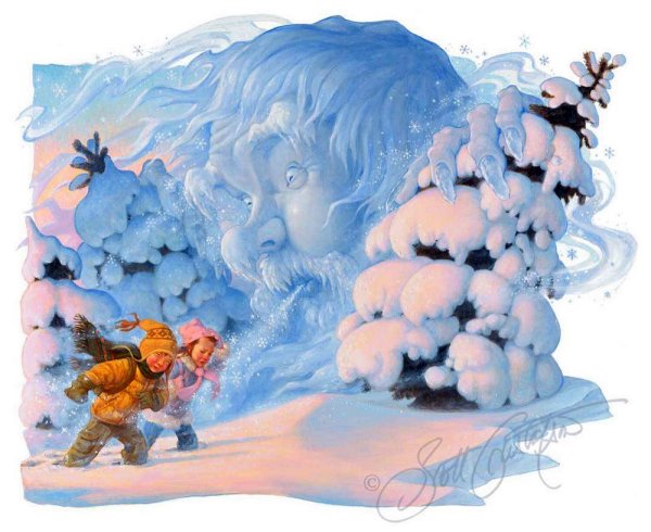 Сказочный снежный ветер