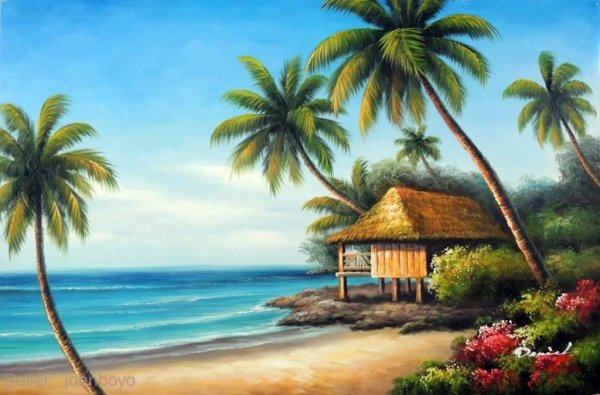 Экзотические пейзажи живопись