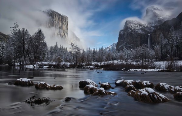 Национальный парк Йосемити Калифорния зима
