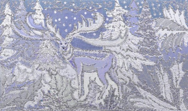 Рисование зимние узоры