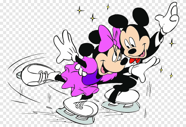 Минни на коньках
