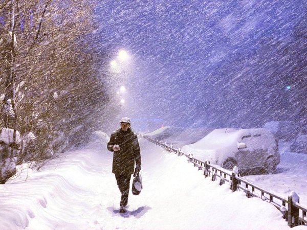 Полярная зима в Мурманске