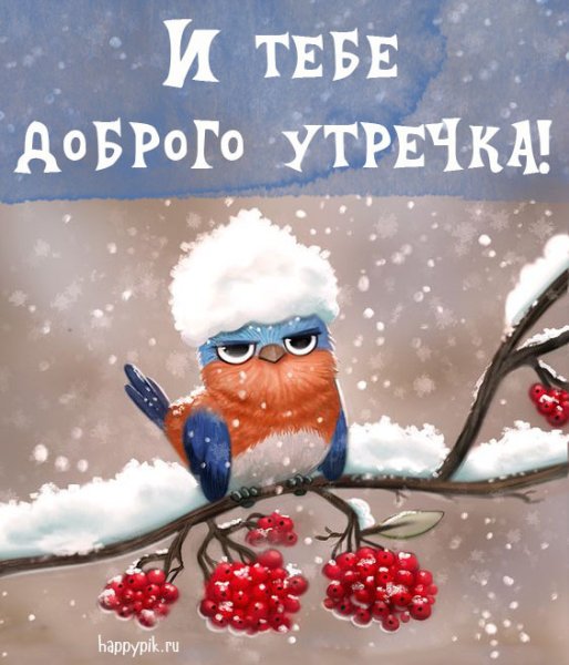 Доброе утро зима прикольные