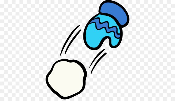 Снежок нарисованный