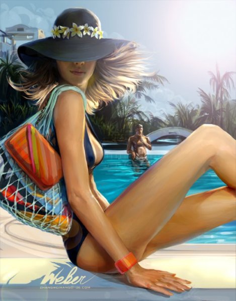 Художник Чжан Вейман