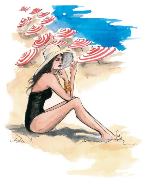 Модные иллюстрации море