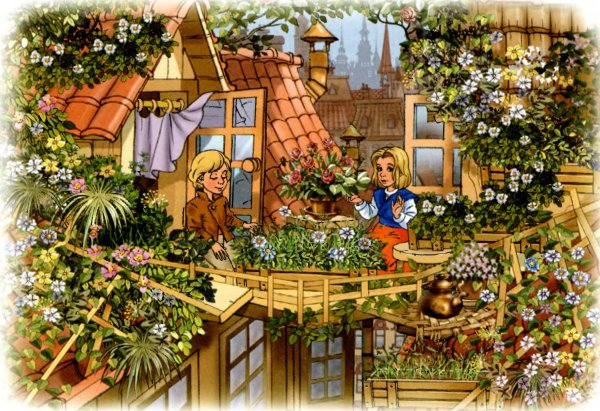 Снежная Королева дом Кая и Герды