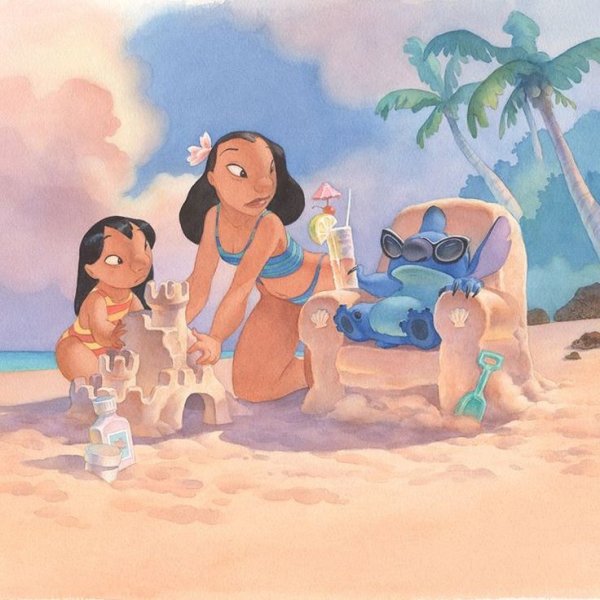 Лило и Стич арт