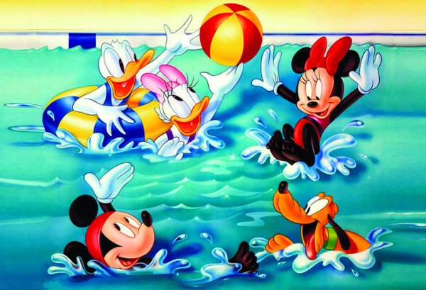 Плавание в мультфильмах