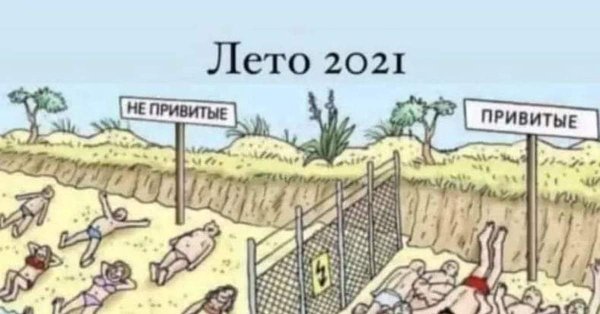 Лето 2021 привитые и непривитые