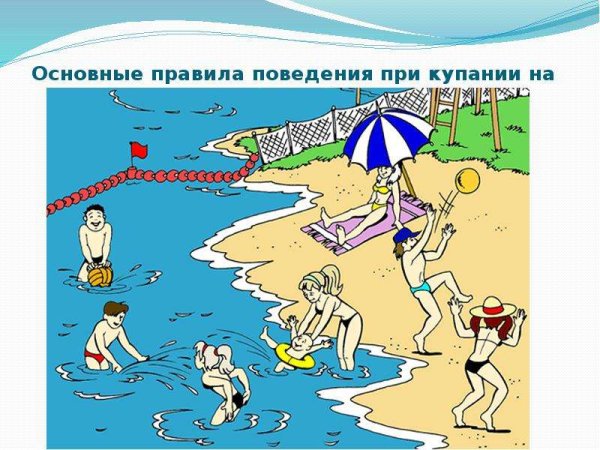 Купание в специально отведенных местах