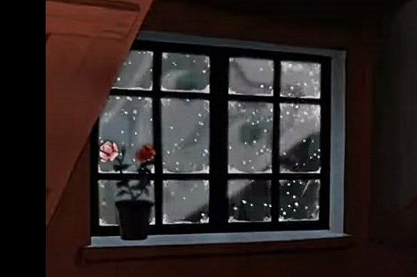 Снежная Королева мультфильм в окне