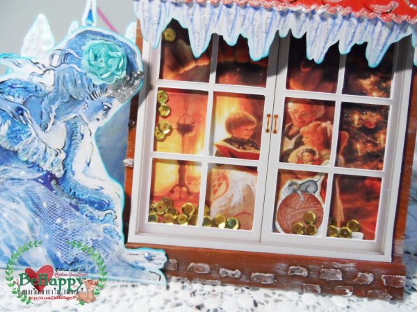 Снежная Королева заглядывает в окно картинки