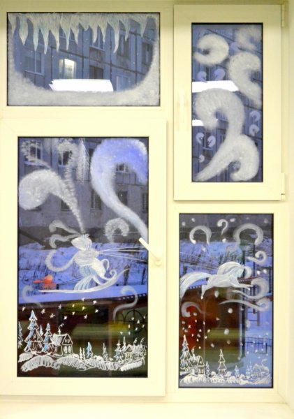 Снежная Королева на окно